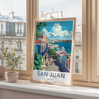 San Juan Poster | Puerto Rico Wall Art | Caribbean Decor