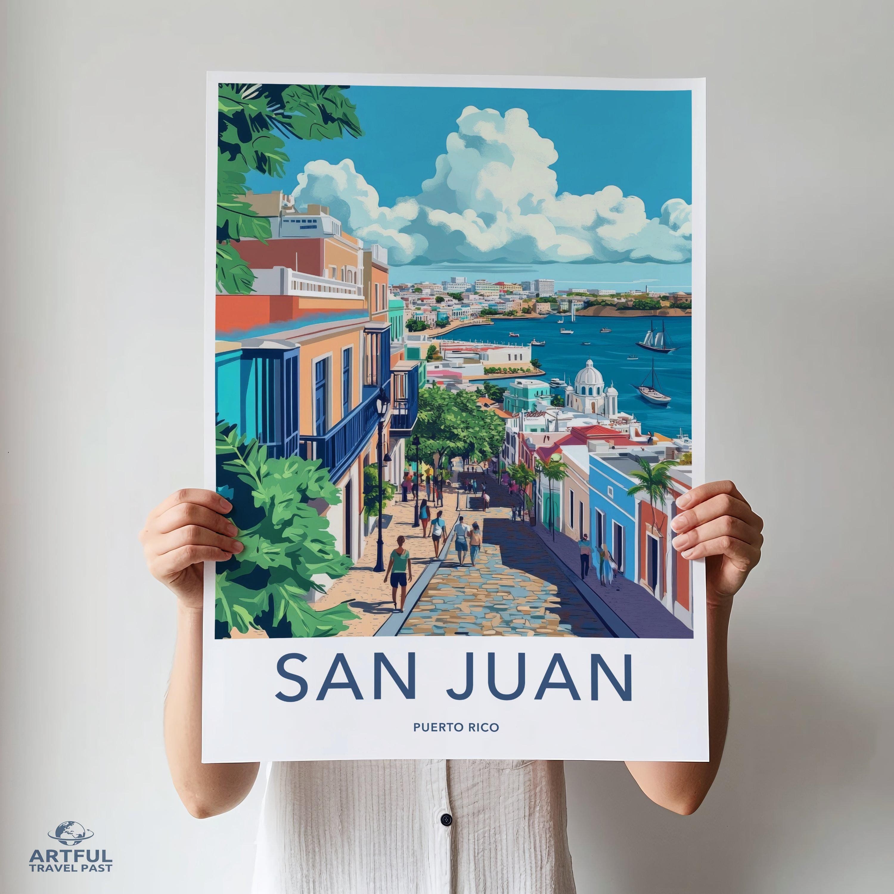 San Juan Poster | Puerto Rico Wall Art | Caribbean Decor