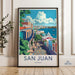 San Juan Poster | Puerto Rico Wall Art | Caribbean Decor