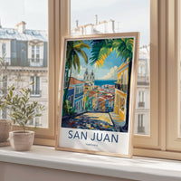 San Juan Poster | Puerto Rico Wall Art | Caribbean Decor