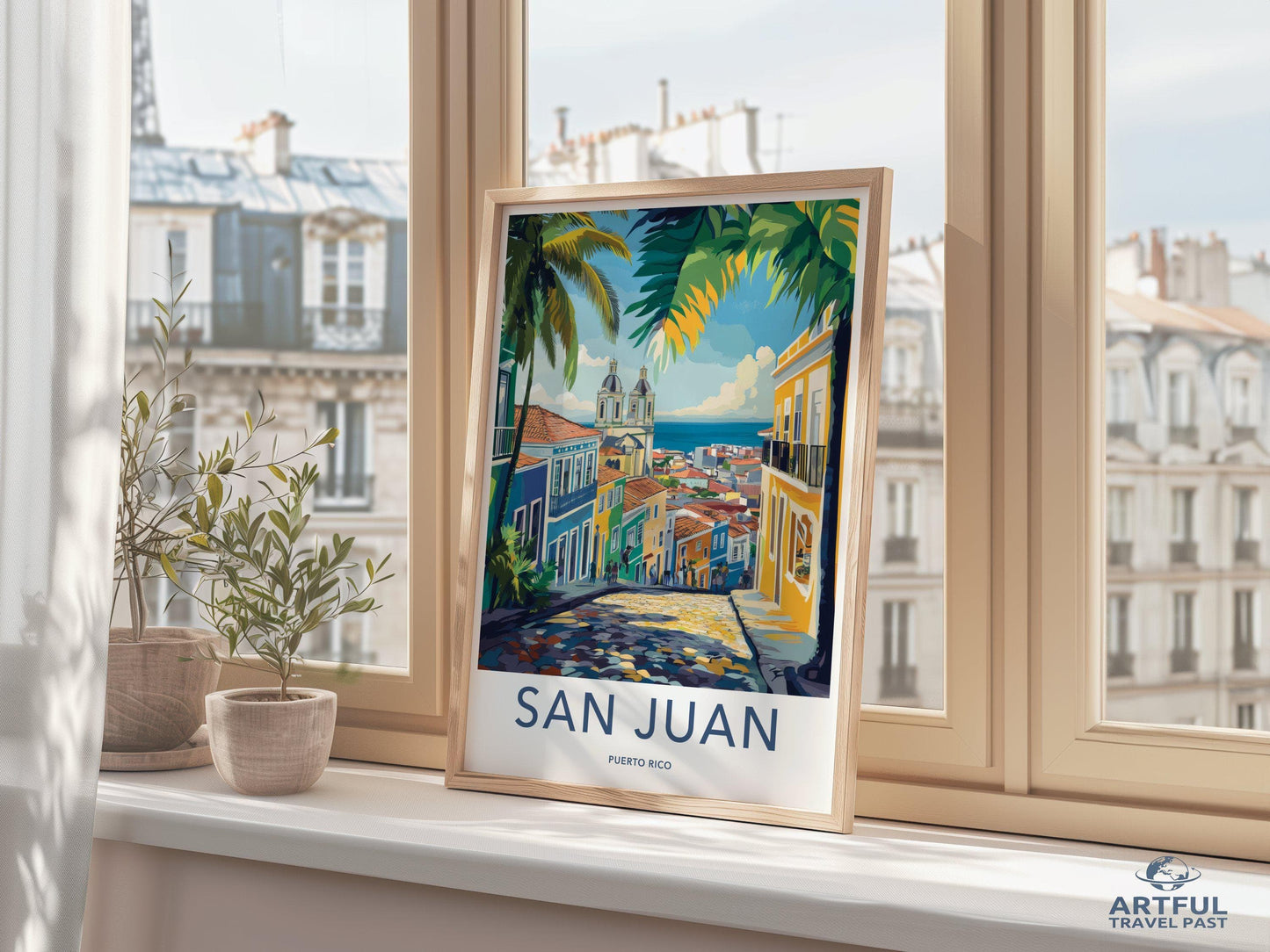 San Juan Poster | Puerto Rico Wall Art | Caribbean Decor