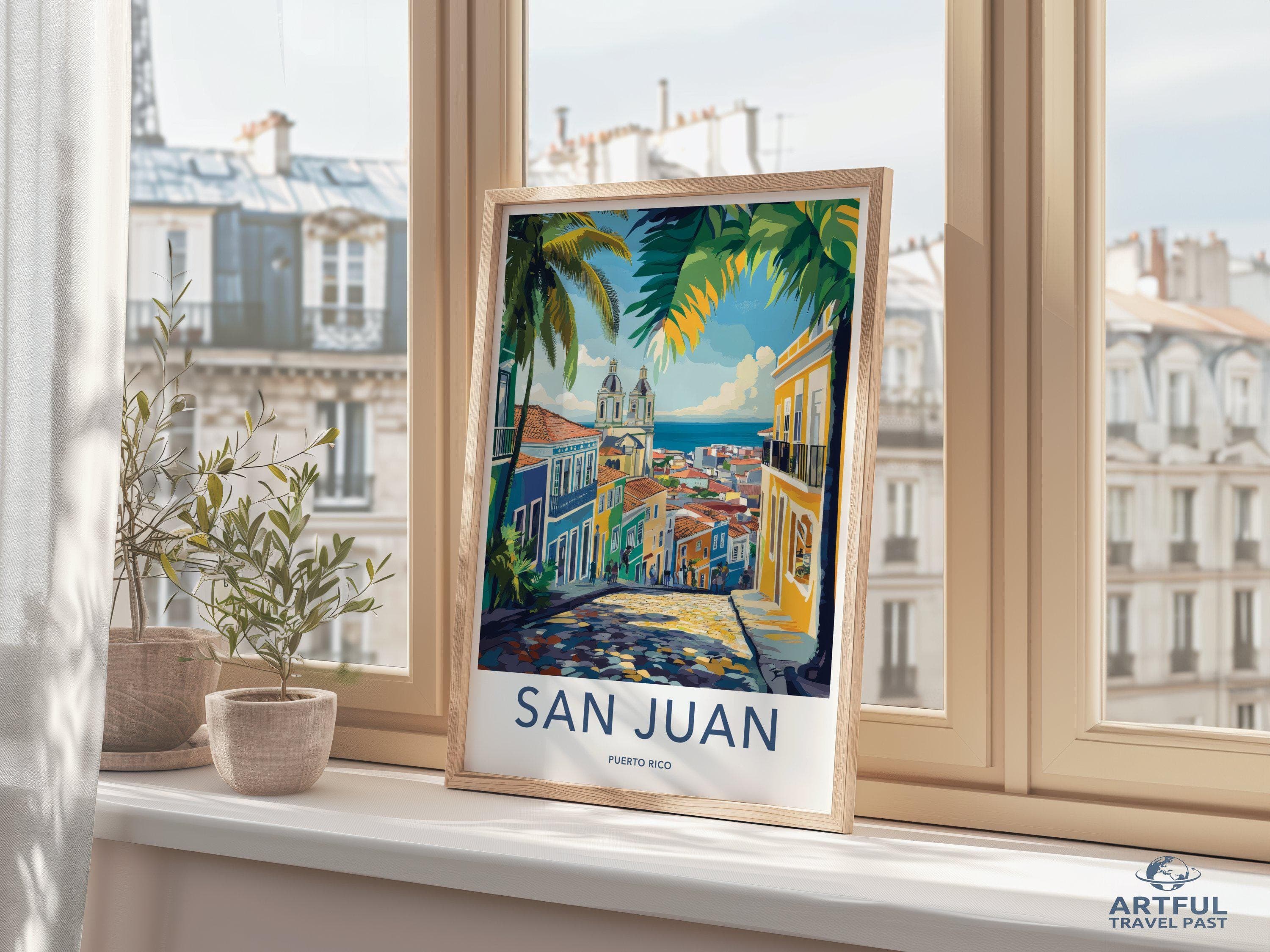 San Juan Poster | Puerto Rico Wall Art | Caribbean Decor
