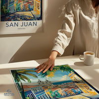 San Juan Poster | Puerto Rico Wall Art | Caribbean Decor