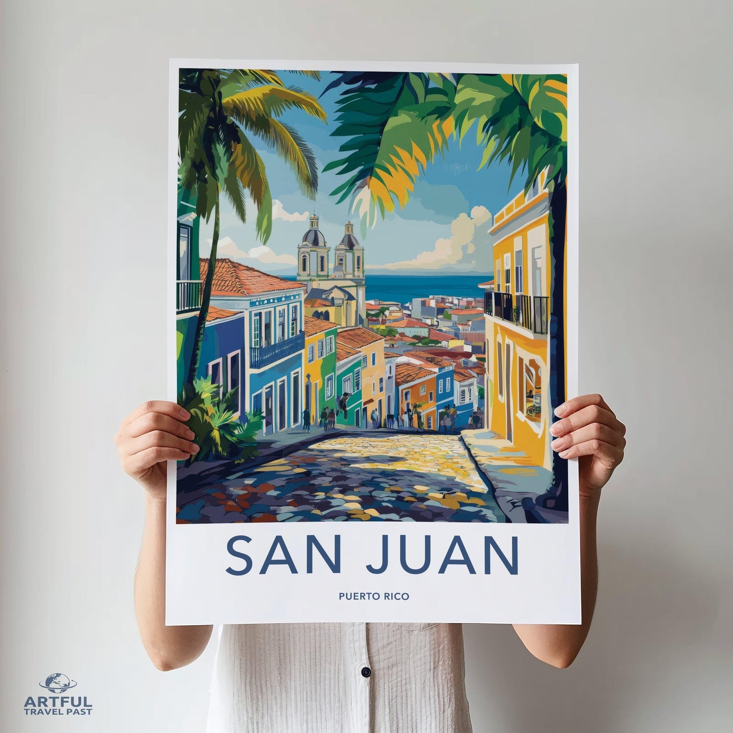 San Juan Poster | Puerto Rico Wall Art | Caribbean Decor
