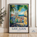San Juan Poster | Puerto Rico Wall Art | Caribbean Decor