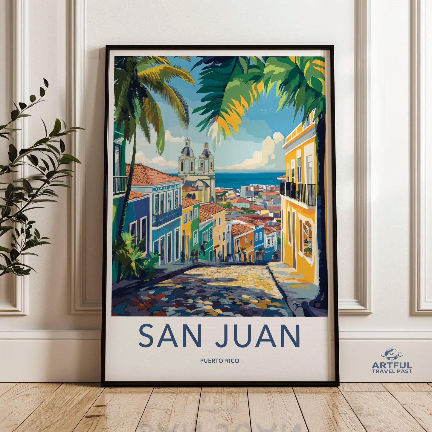 San Juan Poster | Puerto Rico Wall Art | Caribbean Decor