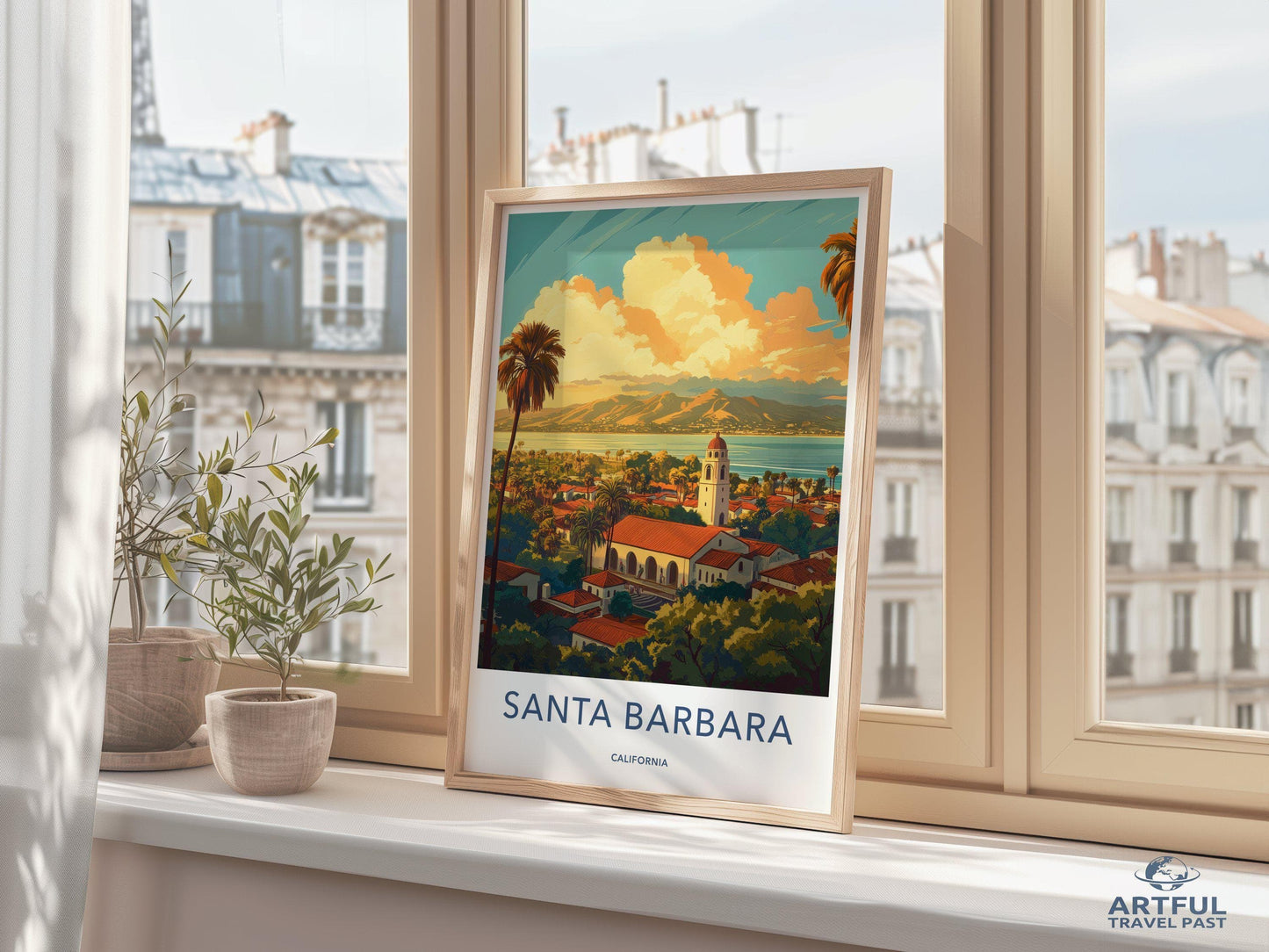Santa Barbara Poster - California Wall Art