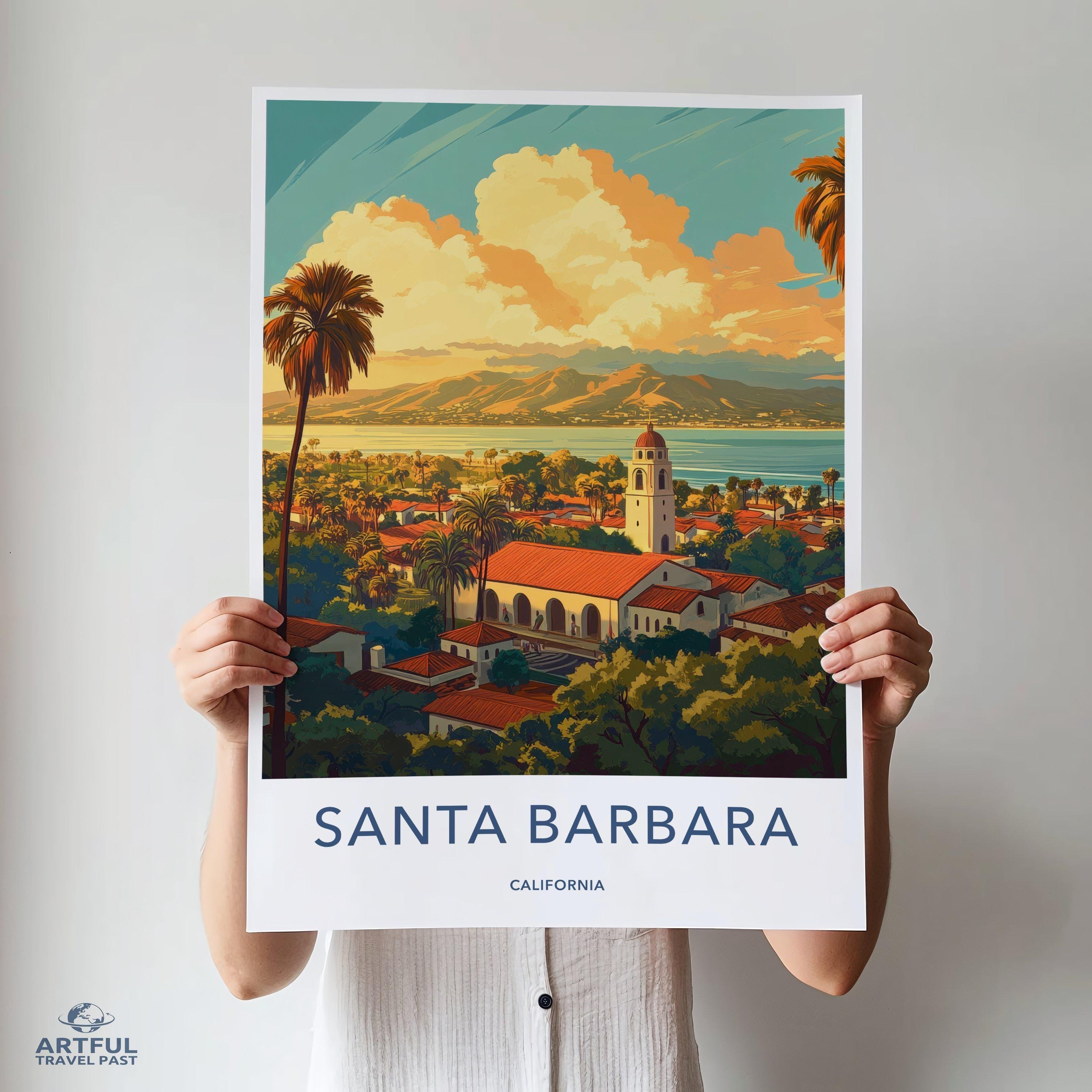 Santa Barbara Poster - California Wall Art