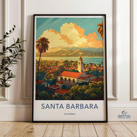 Santa Barbara Poster - California Wall Art