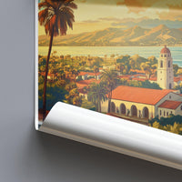 Santa Barbara Poster - California Wall Art