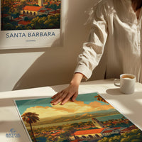 Santa Barbara Poster - California Wall Art
