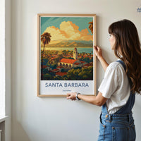 Santa Barbara Poster - California Wall Art