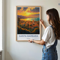 Santa Barbara Poster - California Wall Art