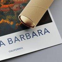 Santa Barbara Poster - California Wall Art