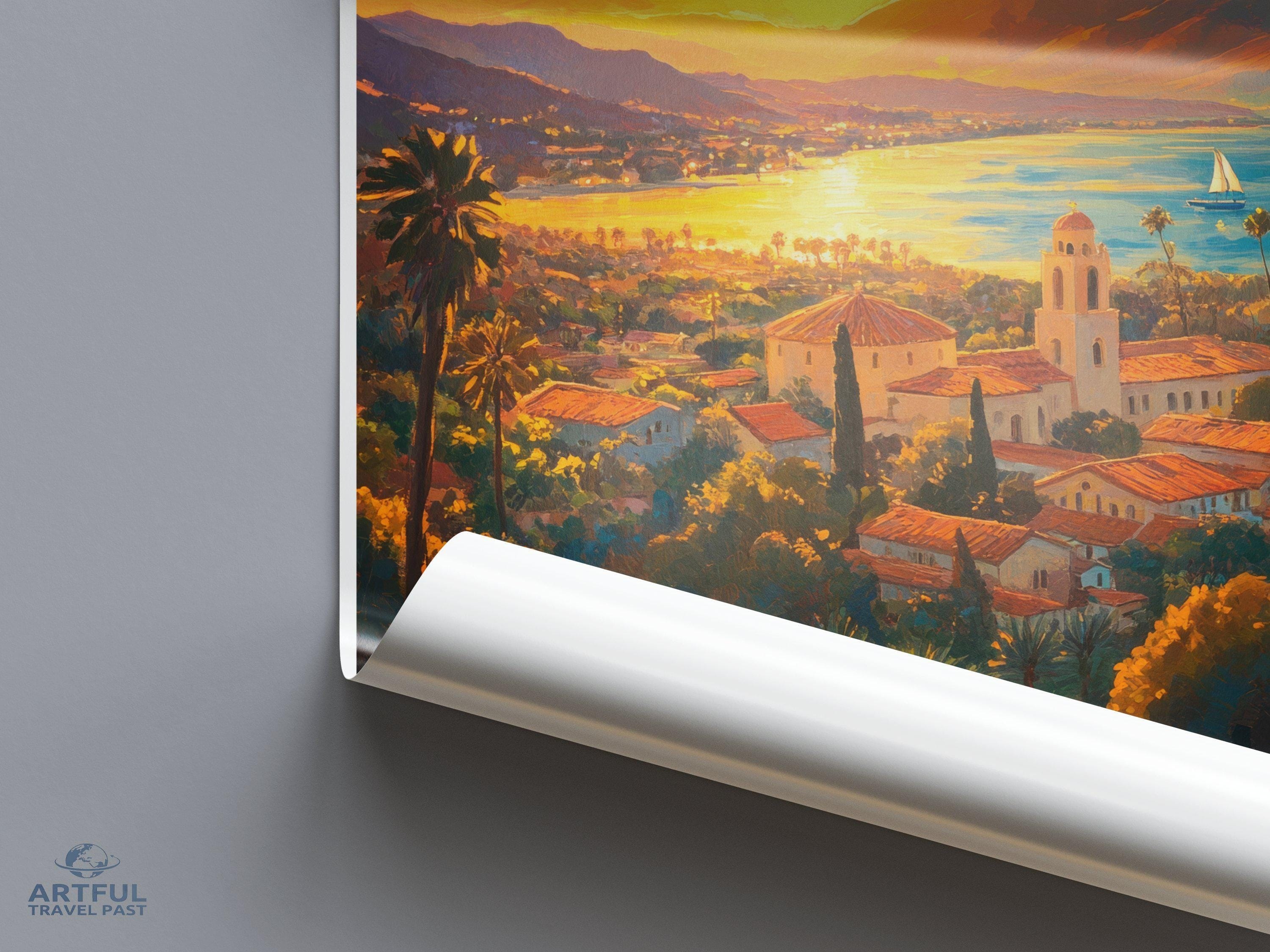 Santa Barbara Poster - California Wall Art
