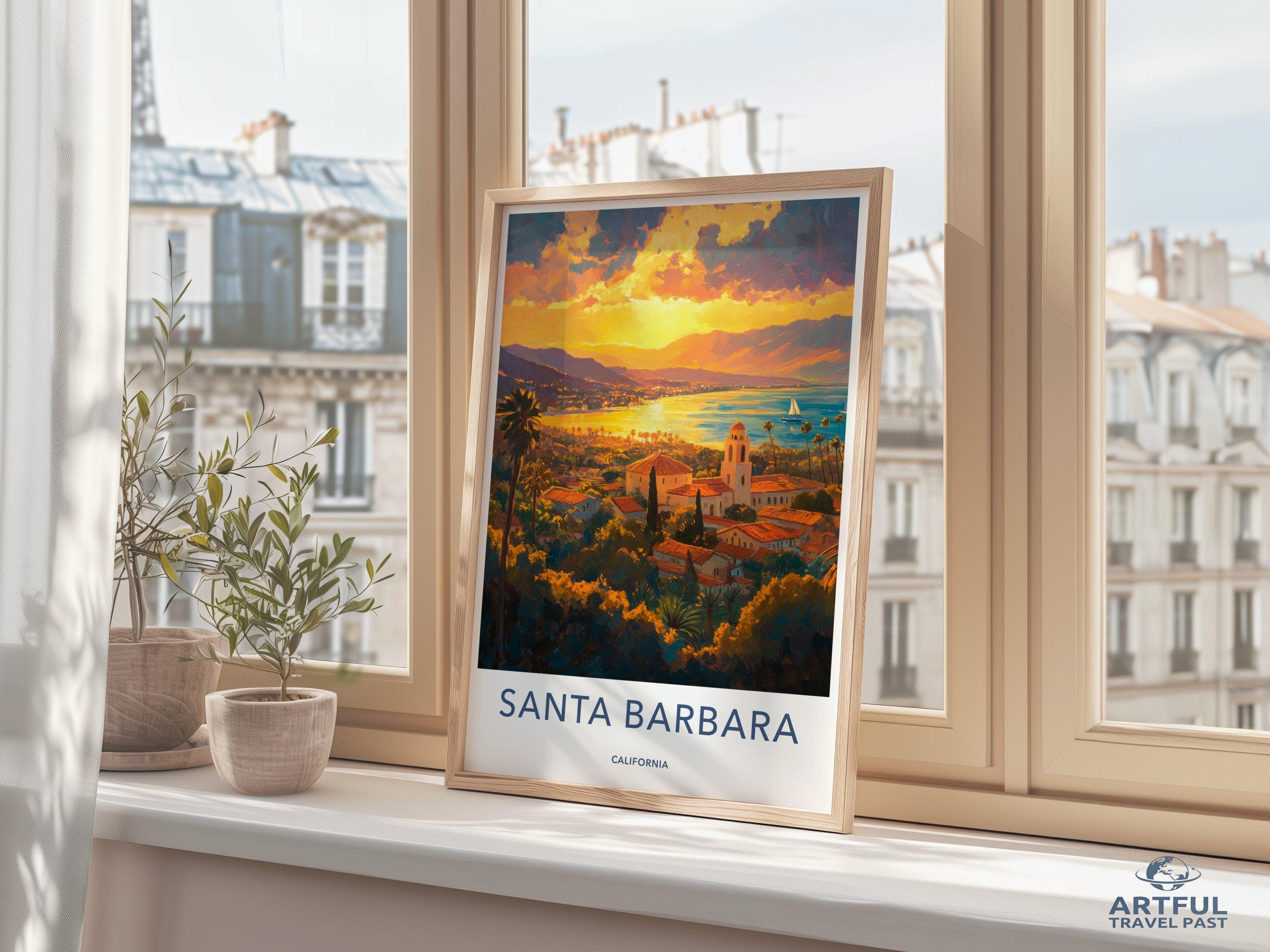 Santa Barbara Poster - California Wall Art