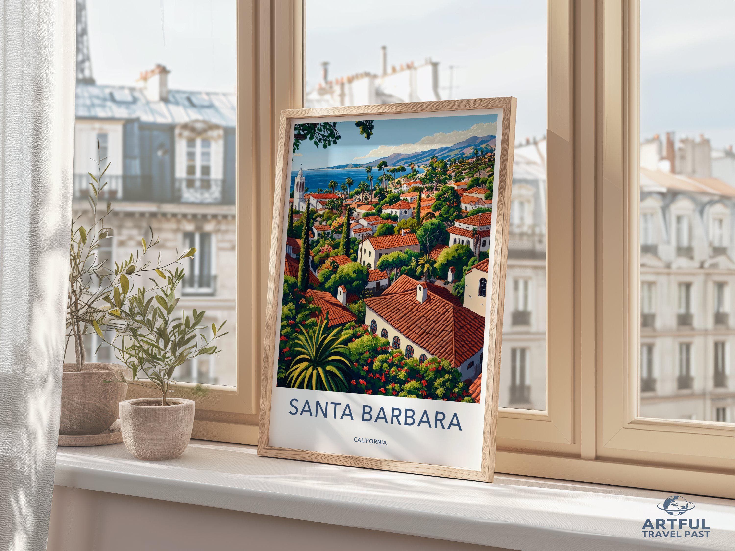 Santa Barbara Poster - California Wall Art