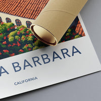 Santa Barbara Poster - California Wall Art