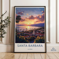 Santa Barbara Poster - California Wall Art
