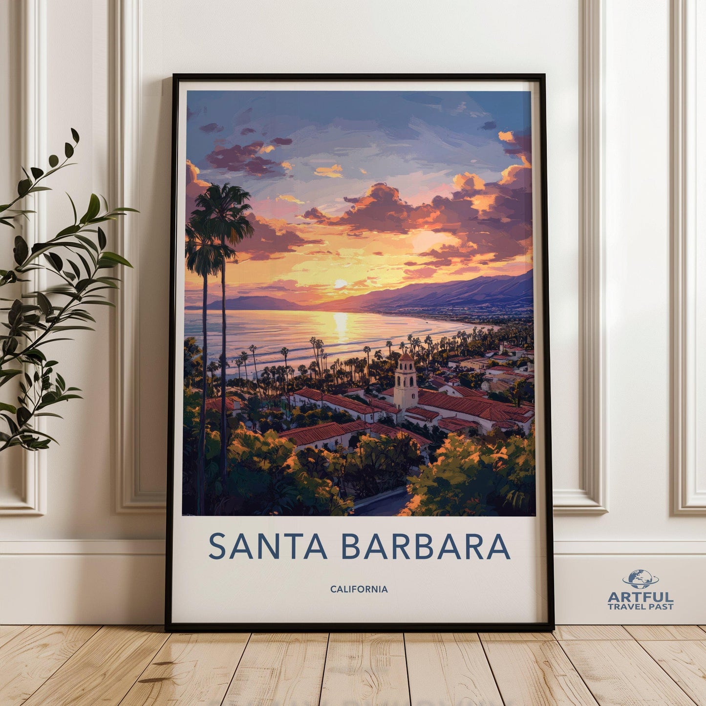Santa Barbara Poster - California Wall Art
