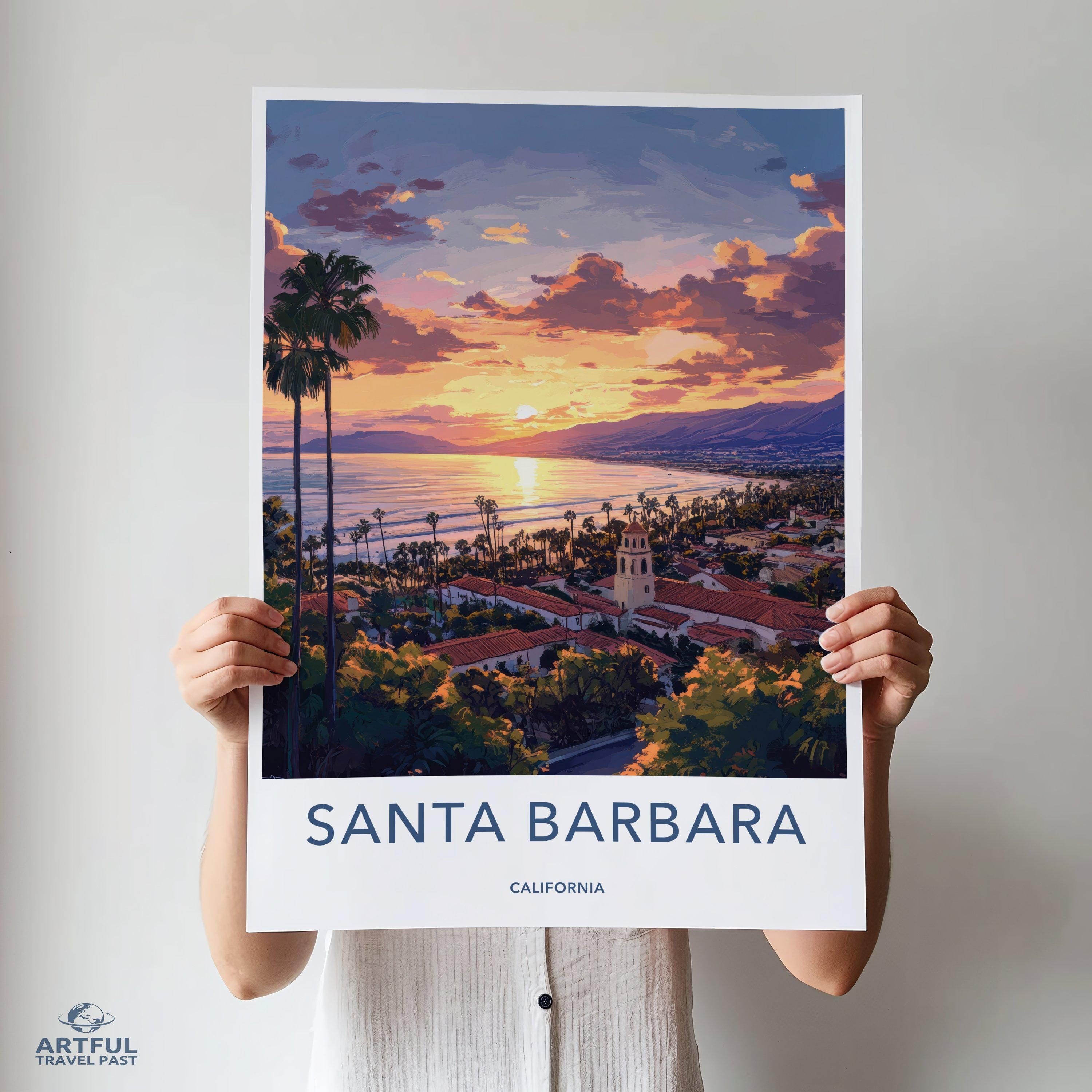 Santa Barbara Poster - California Wall Art