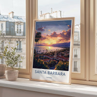 Santa Barbara Poster - California Wall Art
