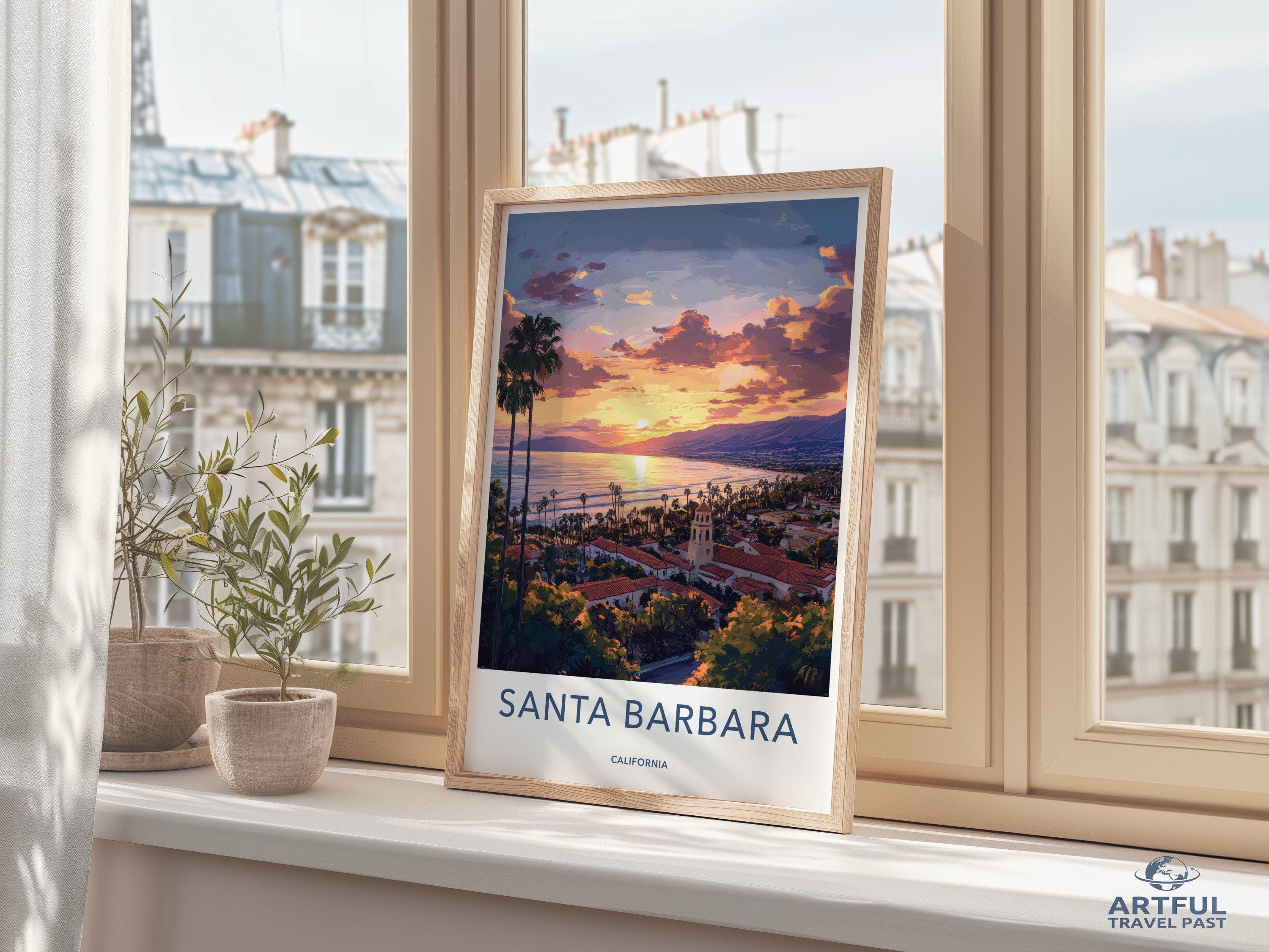 Santa Barbara Poster - California Wall Art