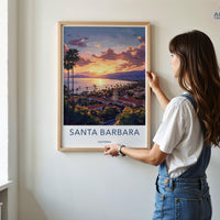 Santa Barbara Poster - California Wall Art