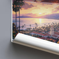 Santa Barbara Poster - California Wall Art