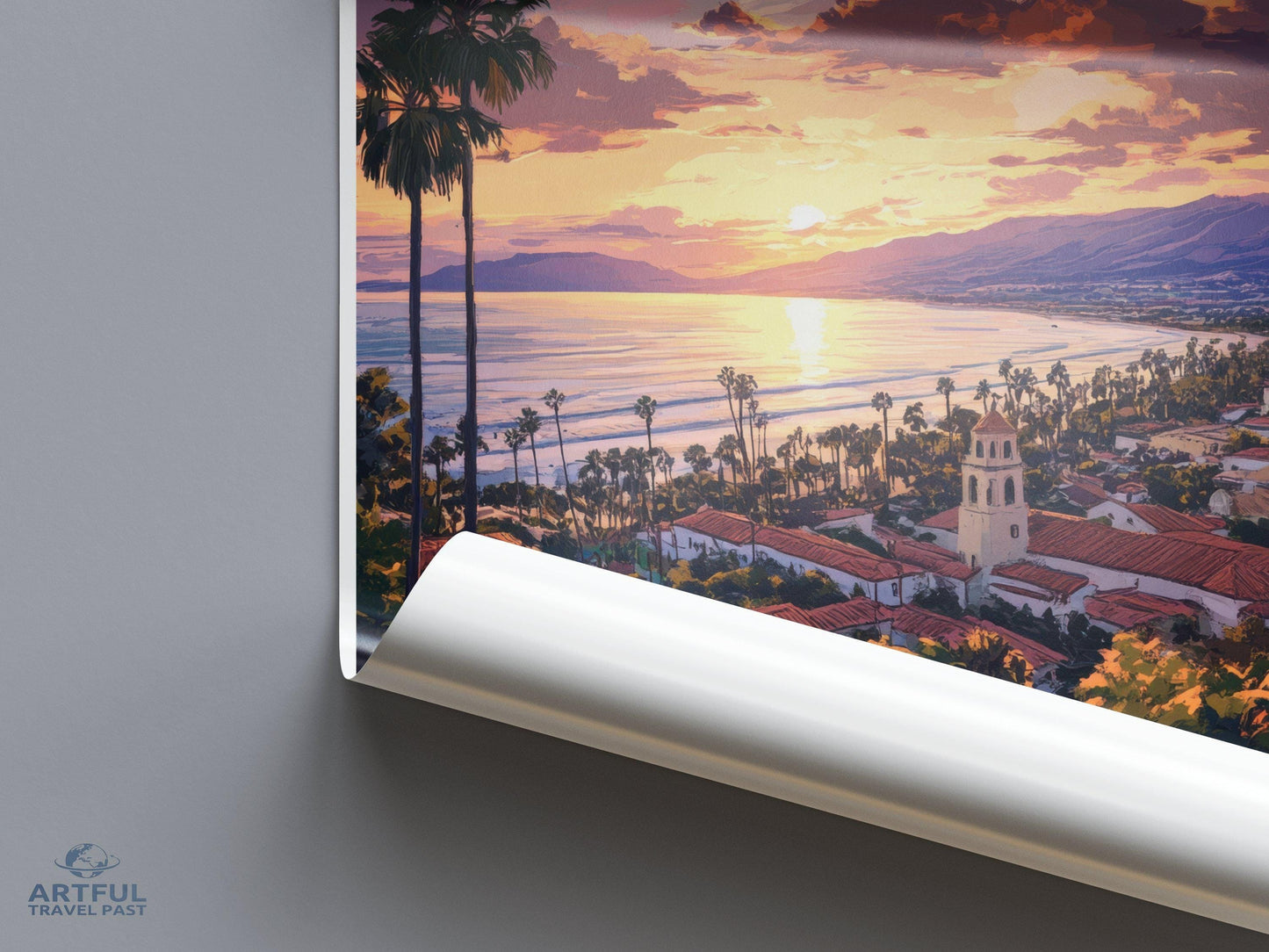 Santa Barbara Poster - California Wall Art