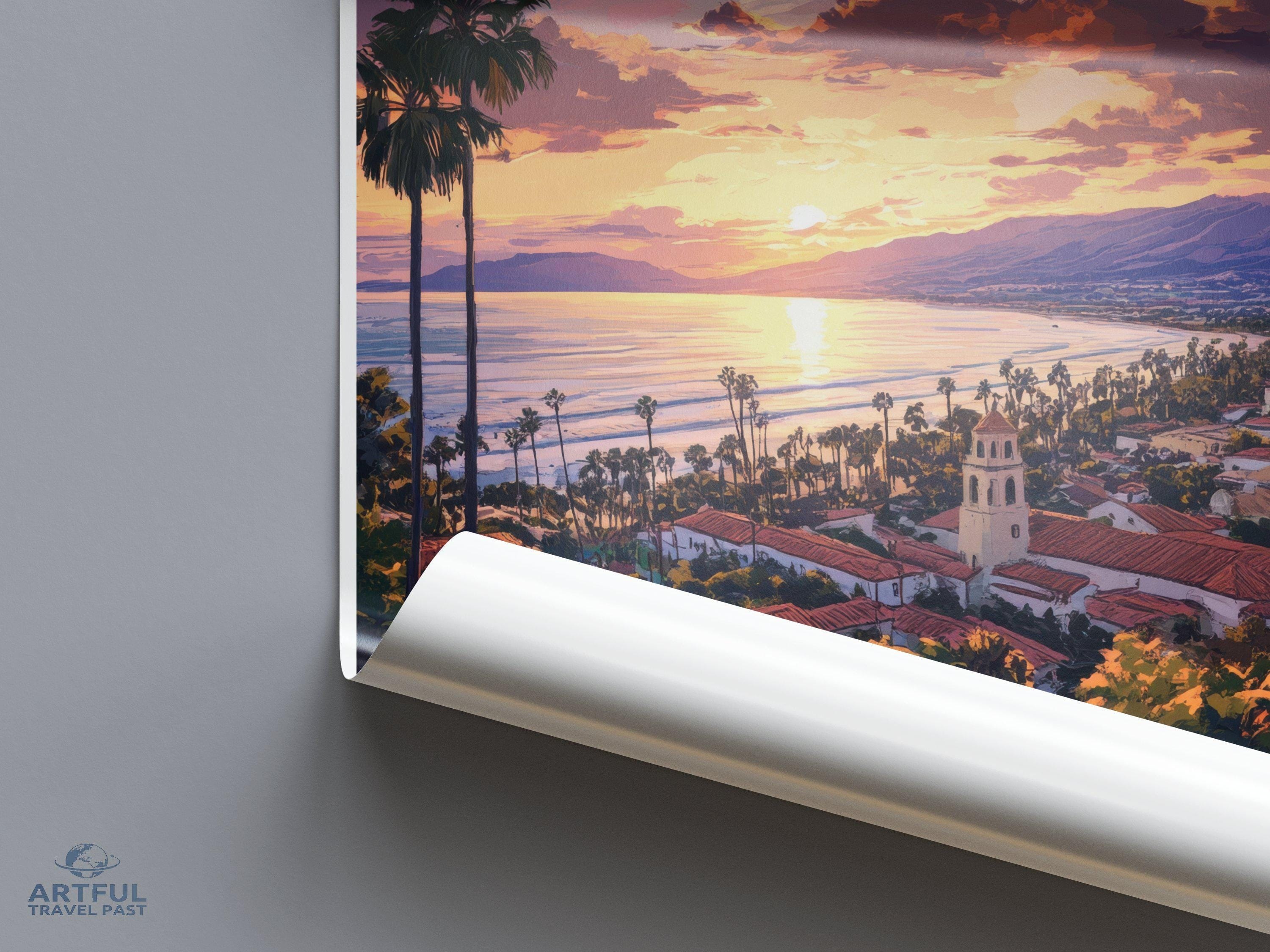 Santa Barbara Poster - California Wall Art