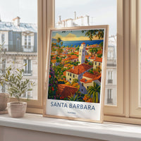 Santa Barbara Poster - California Wall Art
