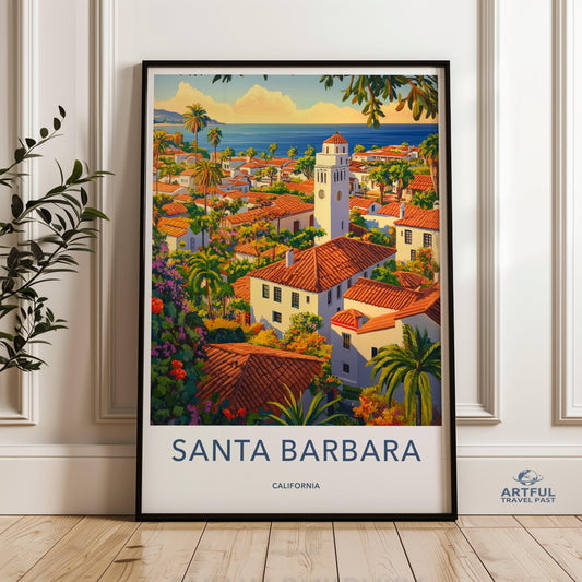 Santa Barbara Poster - California Wall Art