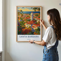 Santa Barbara Poster - California Wall Art