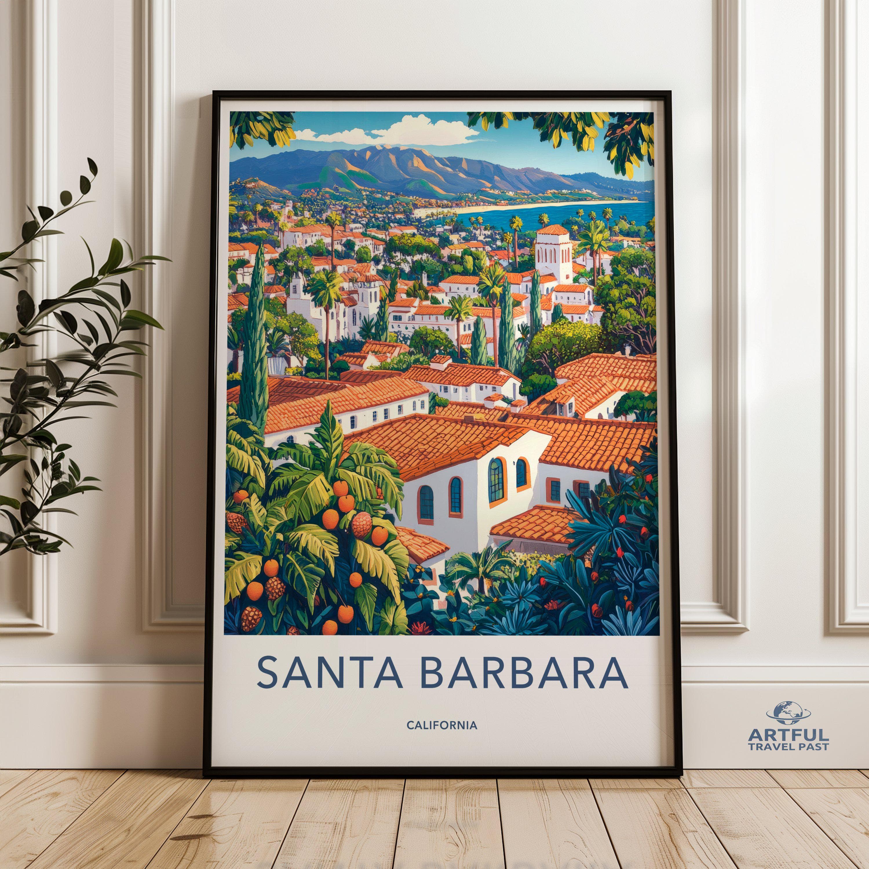 Santa Barbara Poster - California Wall Art