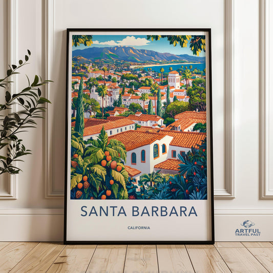 Santa Barbara Poster - California Wall Art