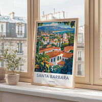 Santa Barbara Poster - California Wall Art