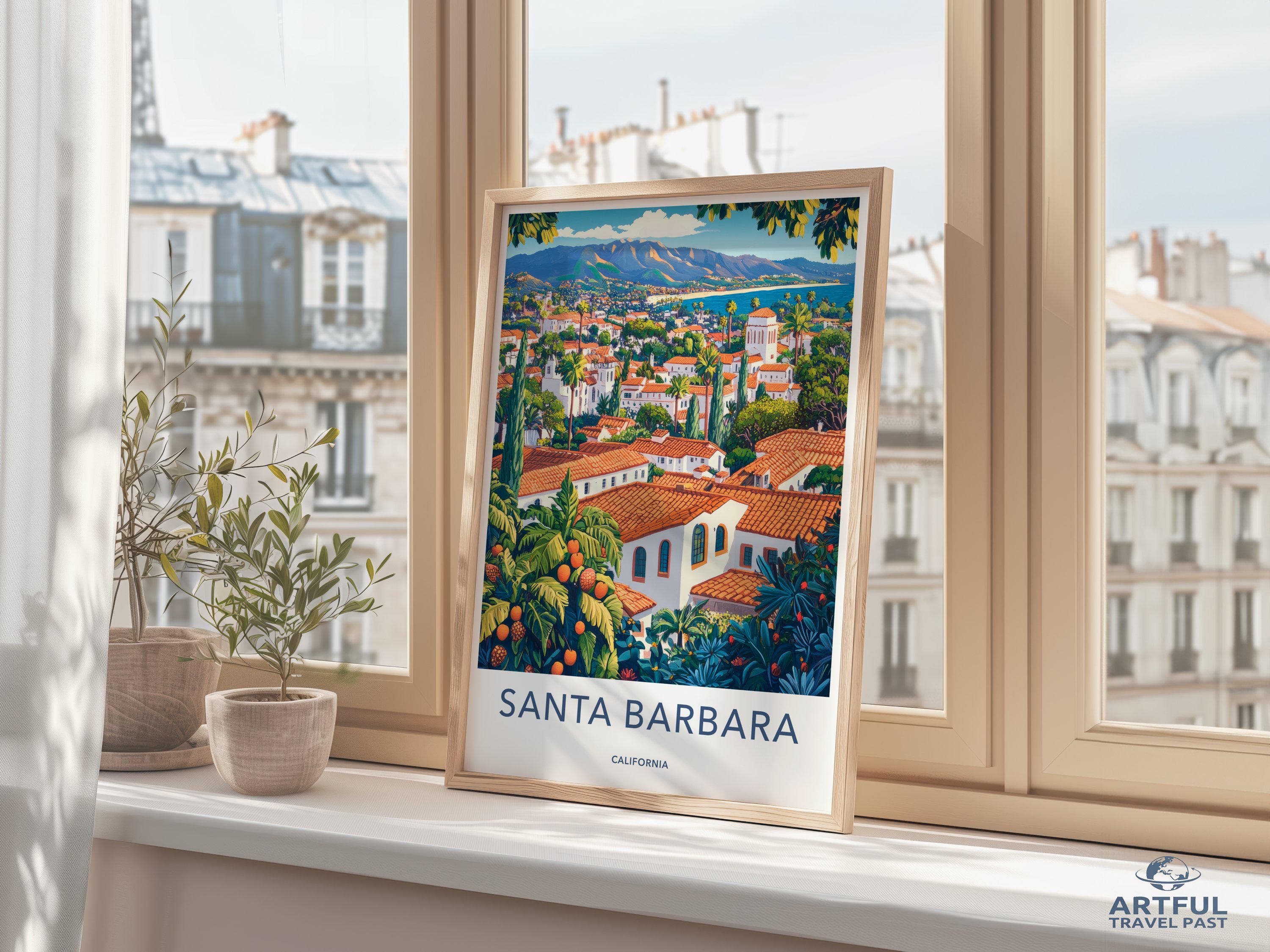 Santa Barbara Poster - California Wall Art
