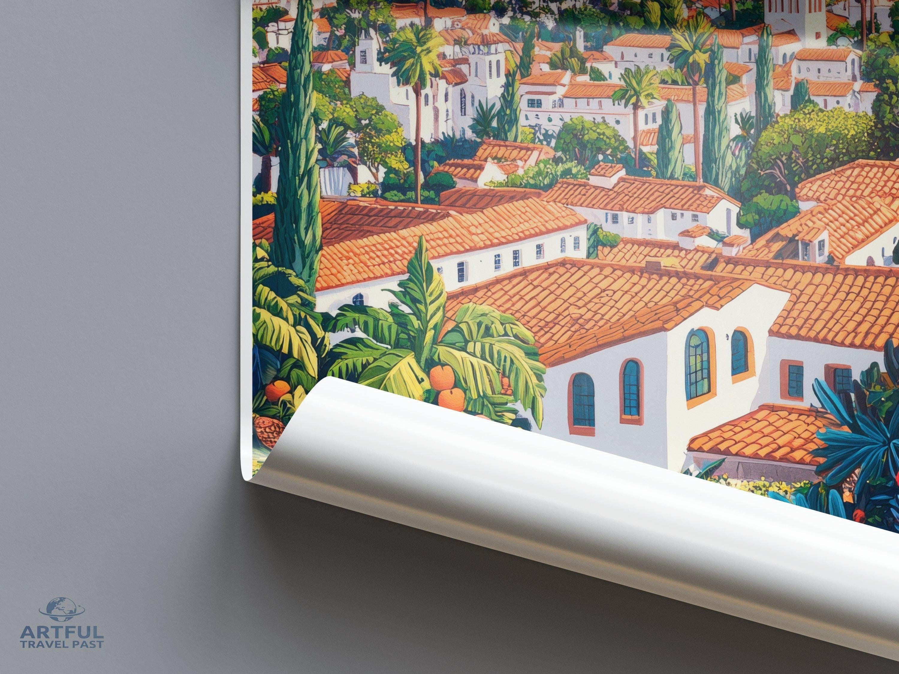 Santa Barbara Poster - California Wall Art