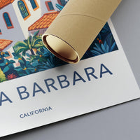 Santa Barbara Poster - California Wall Art