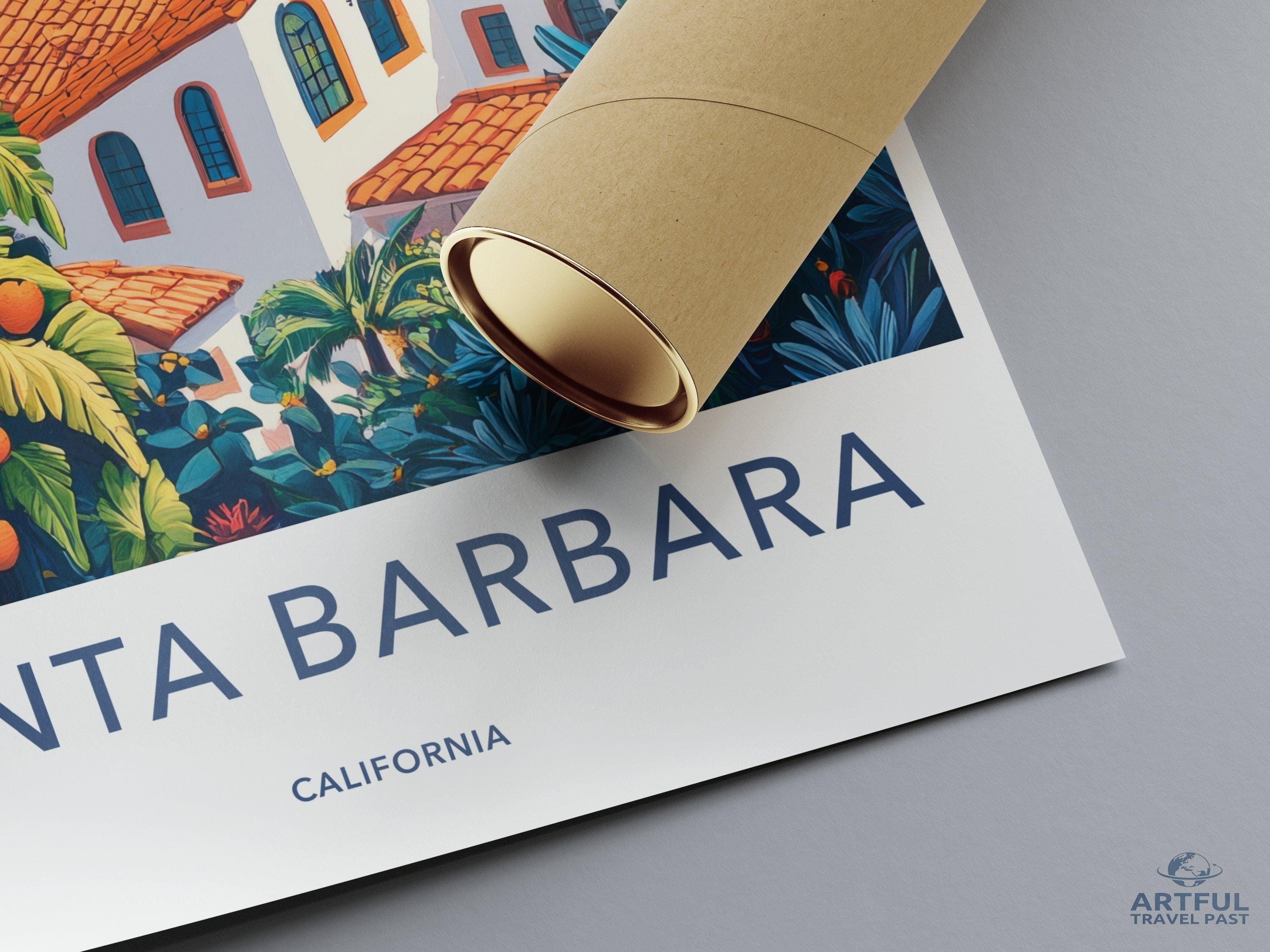Santa Barbara Poster - California Wall Art