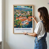 Santa Barbara Poster - California Wall Art