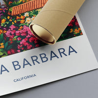 Santa Barbara Poster - California Wall Art
