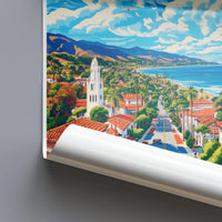 Santa Barbara Poster - California Wall Art
