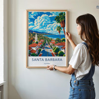 Santa Barbara Poster - California Wall Art