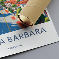 Santa Barbara Poster - California Wall Art