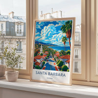 Santa Barbara Poster - California Wall Art