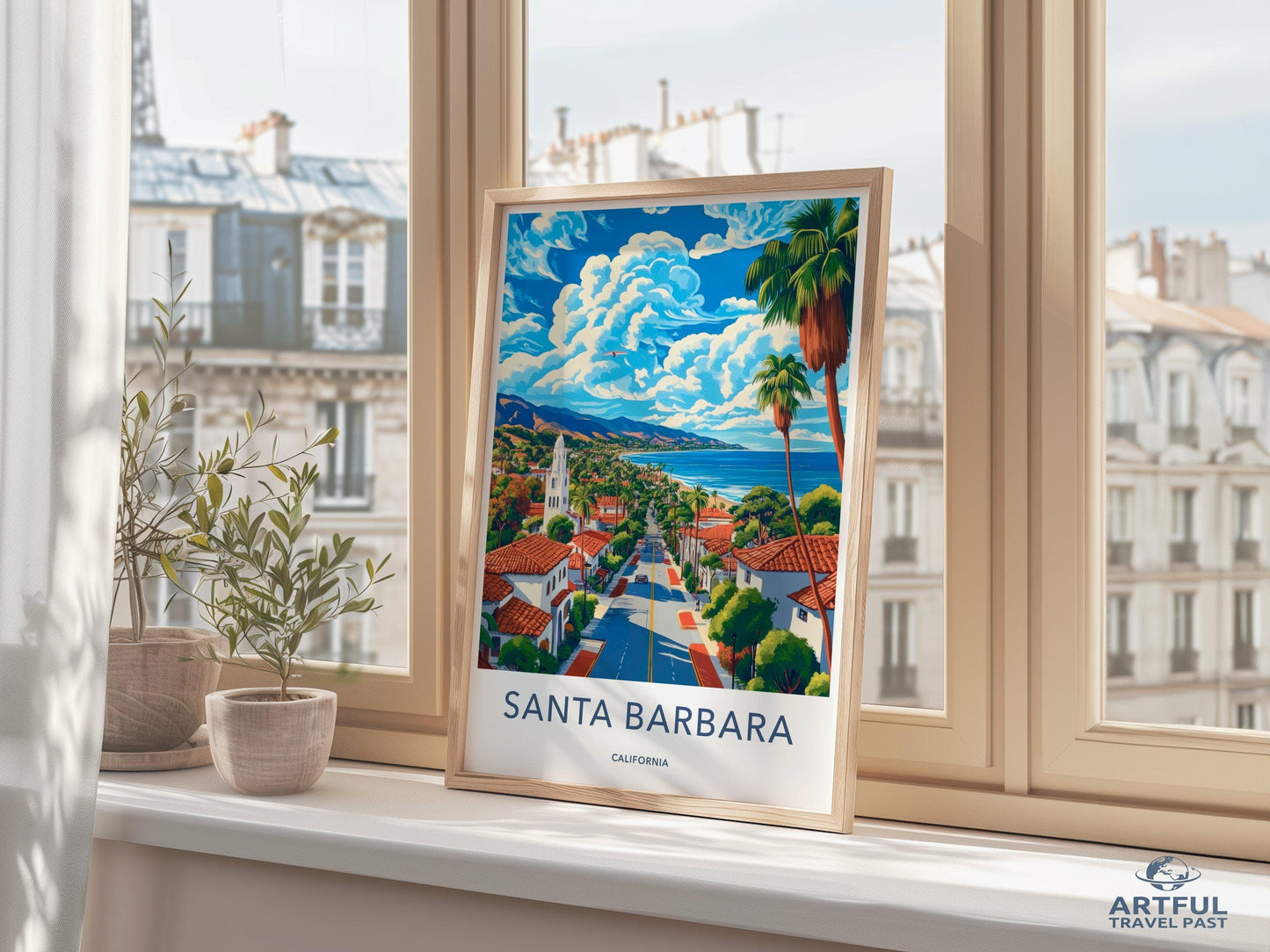 Santa Barbara Poster - California Wall Art