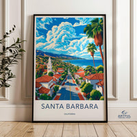 Santa Barbara Poster - California Wall Art