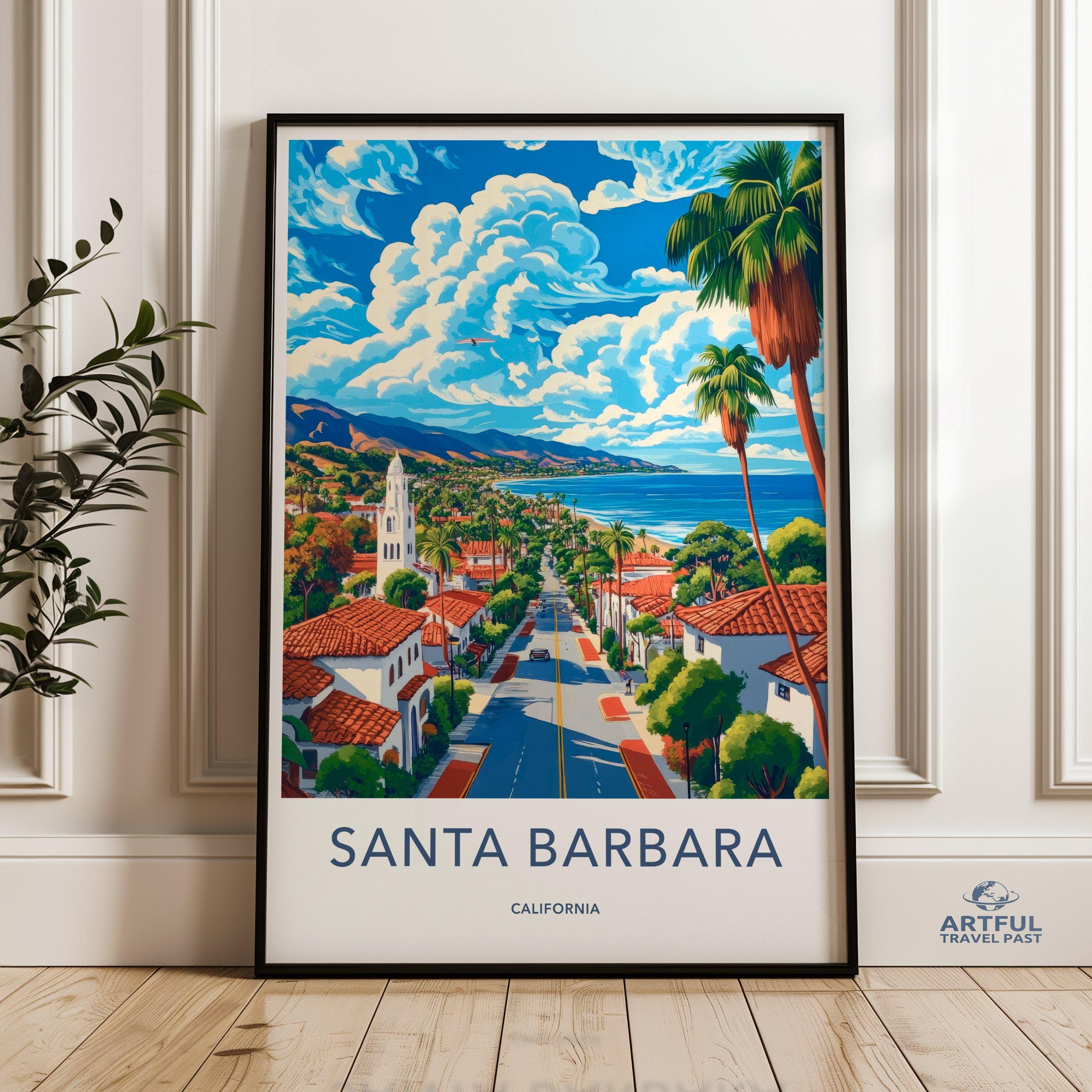 Santa Barbara Poster - California Wall Art